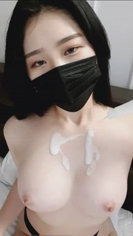 asian boobs cam camgirl korean squeezing teasing webcam clip