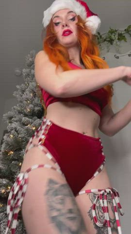 Who asked Santa for a redhead with a fat ass?