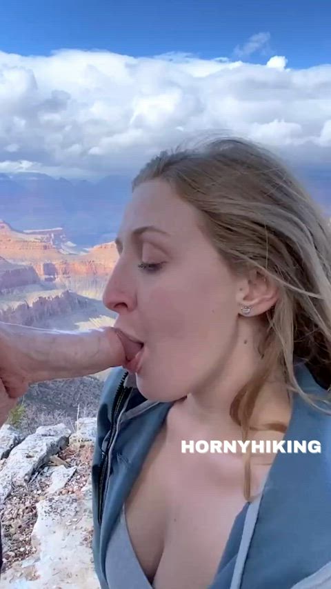 amateur blowjob deepthroat outdoor pov real couple r/fuckoutdoors clip