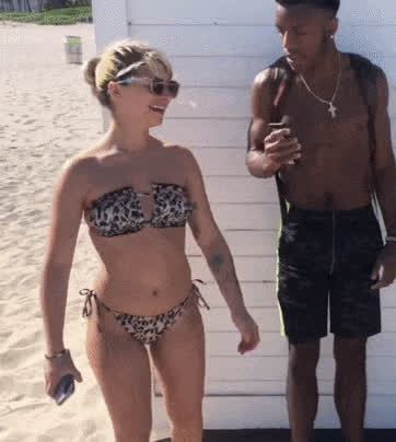 african american beach bikini booty groping interracial pawg softcore clip