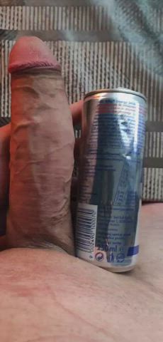 Comparing to red bull can!
