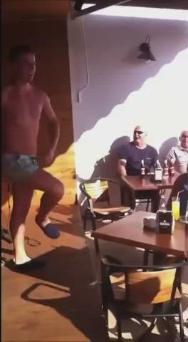 CFNM Friends Gay Outdoor Public Strip Stripping Striptease clip