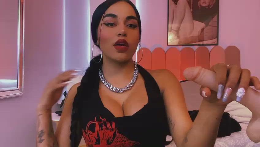 big tits ebony handjob joi latina clip