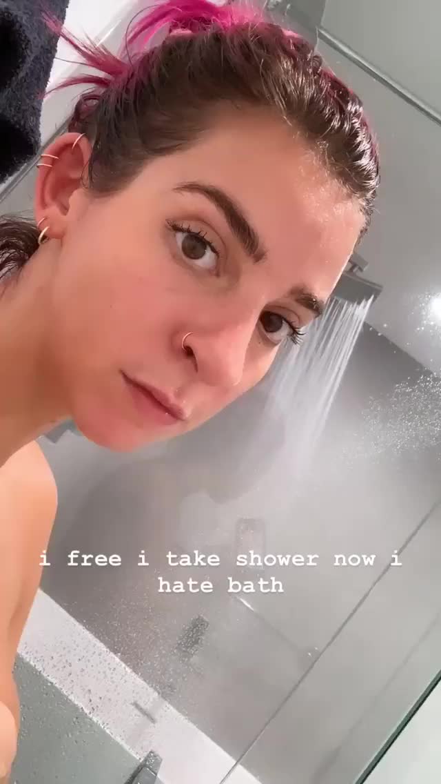 Taking A Shower (Can anyone enhance the reflection in the mirror?!)