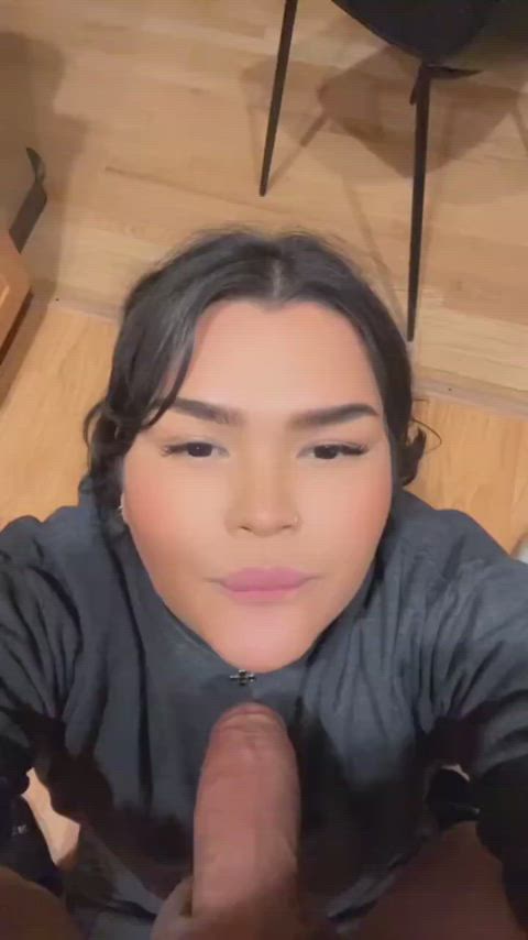 big dick blowjob crossdressing deepthroat femboy latina clip