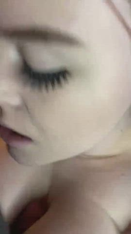Big Tits Eye Contact Homemade Hotwife Mom Natural Tits Titty Fuck clip