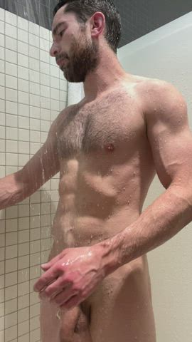By request, the second full minute of my shower after sauna yesterday