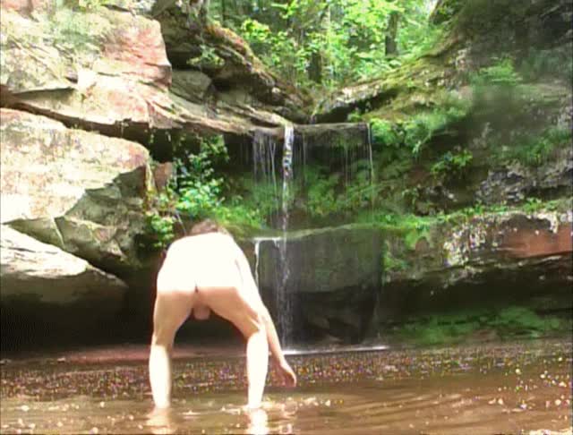 Naked at Twin Falls by Mark Heffron