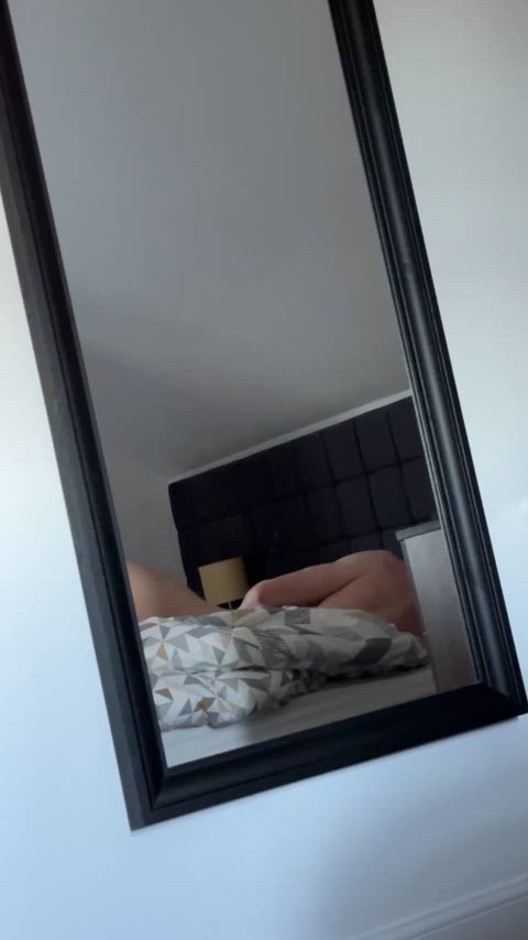 This is what my bf wakes up to when a hot bottom spends the night on his side of