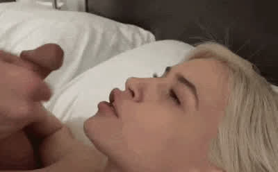 blonde facial sex clip