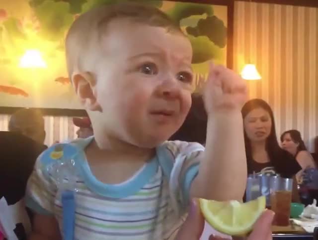 Baby Confused By Lemon