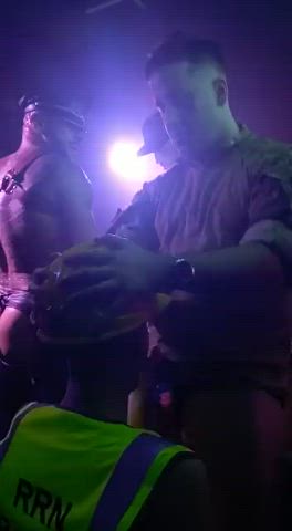 Blowjob Deepthroat Gay Oral Party Police clip