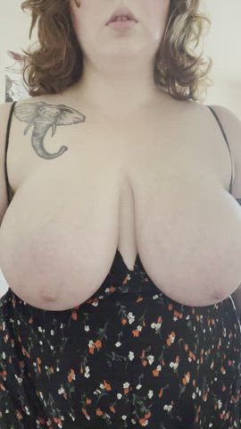 bouncing tits natural tits tattoo clip