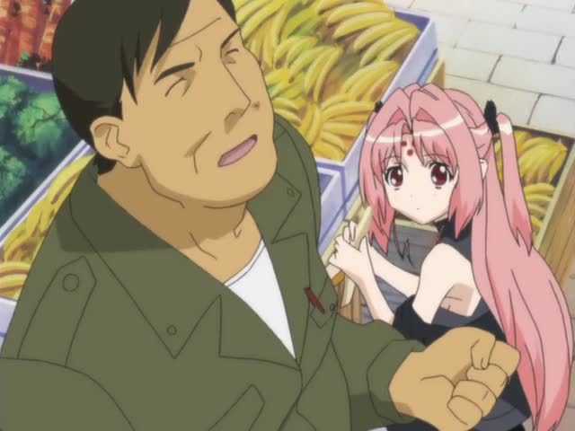 Guy Ignoring Miharu Sucking Banana