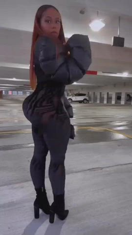 ass public thick clip