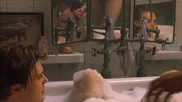 Eva Green shows off all three plot points while getting in the tub.