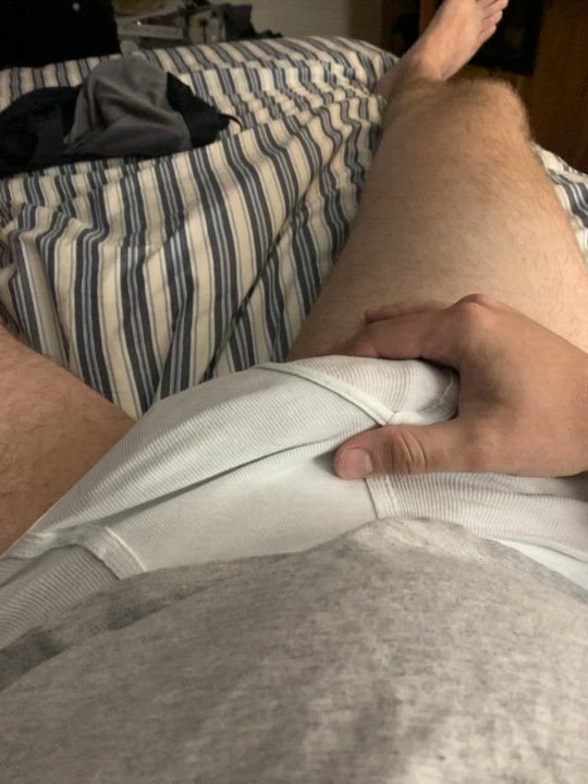Nothing better than rubbing through your briefs. Well, I guess it would be better