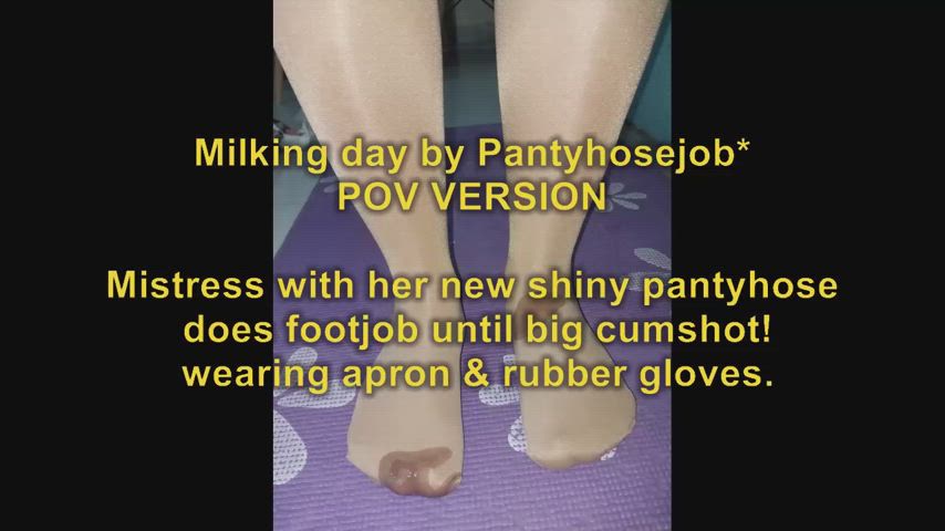 body stockings cum on feet cum on pussy femdom foot fetish footjob milf mistress