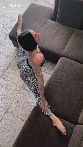Ass Stretching Yoga Yoga Pants clip