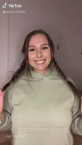 boobs choker cowgirl curvy thick tiktok clip