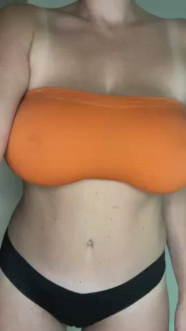 big tits busty milf tanlines thighs titty drop clip