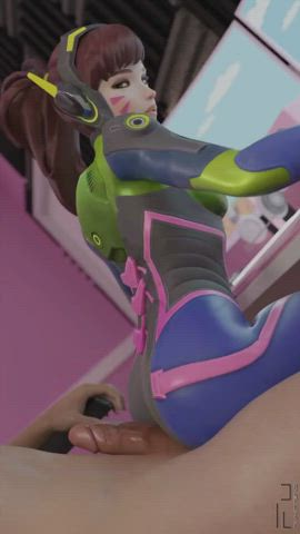 animation anime ass gamer girl grinding overwatch sfm clip