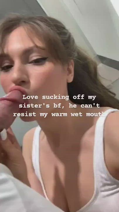 Blowjob from gfs sis