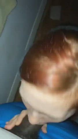 Amateur BBC Blowjob Interracial Redhead clip