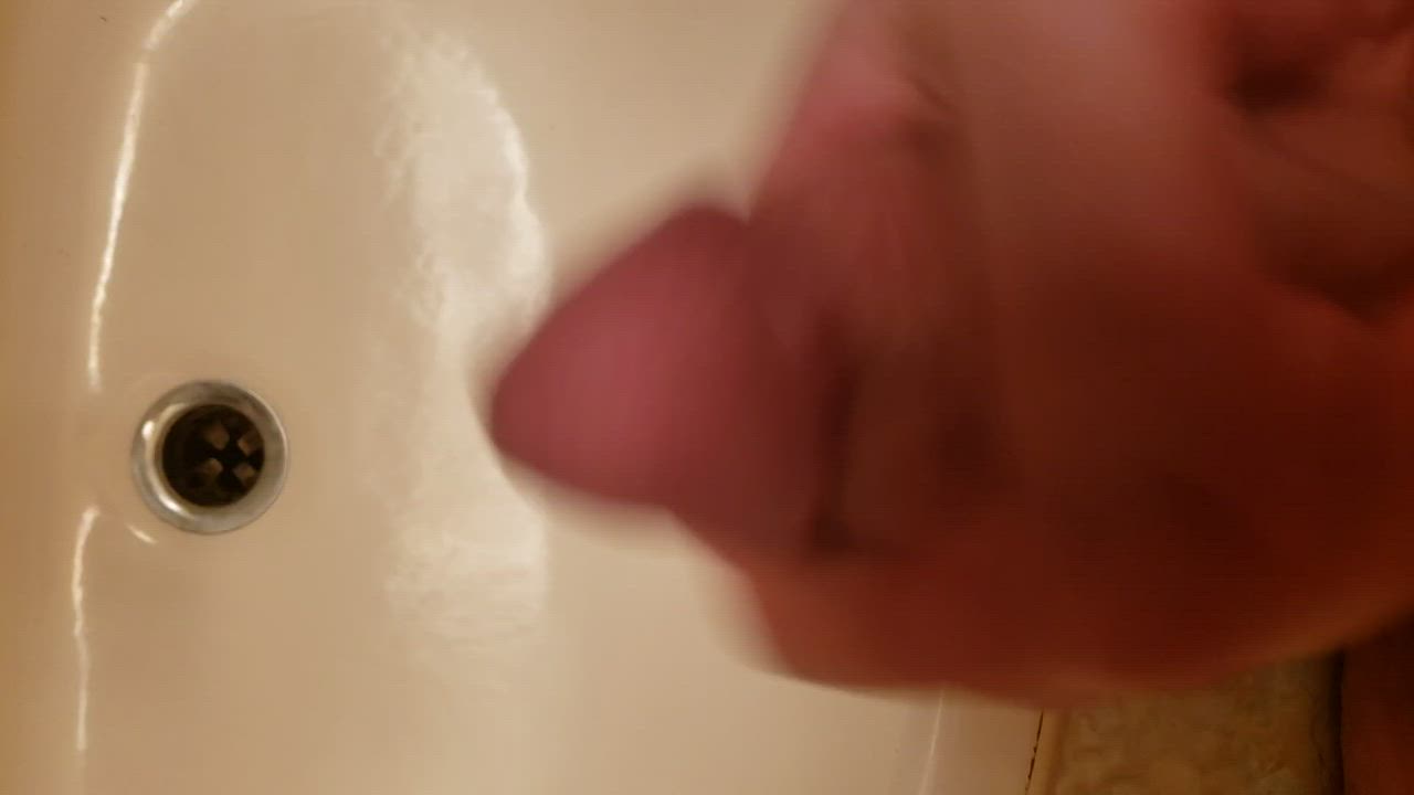My big cum shot in the sink