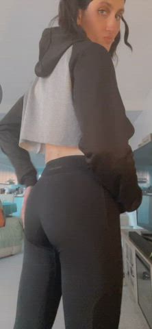 ass booty femboy leggings mtf sissy thick trans workout clip