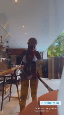 bikini brazilian celebrity dancing ebony thick clip