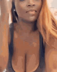 Bouncing Ebony Huge Tits clip