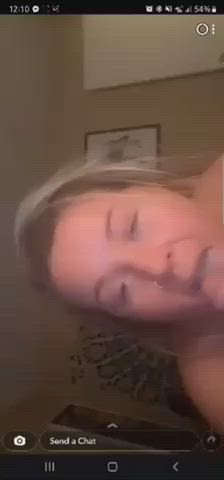 Blonde Blowjob Sucking Thick White Girl clip
