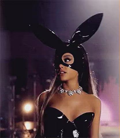 Ariana Grande Bunny Celebrity Italian Latex clip