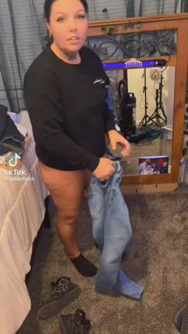 jeans thong tiktok clip