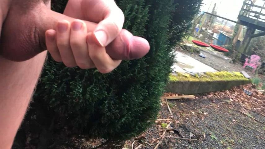 big dick cum cumshot outdoor teen r/caughtpublic clip