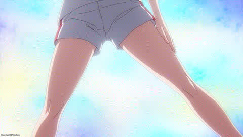 animation anime shorts sport stretching thick thighs thighs clip