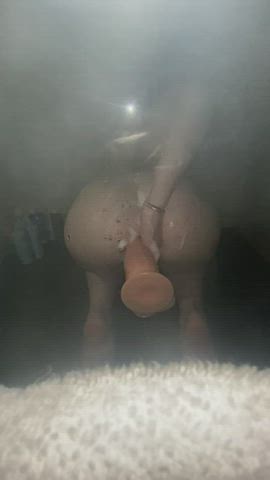 ass asshole dildo fuck machine masturbating shower soapy clip
