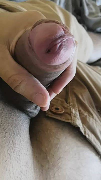 Cock Foreskin Masturbating clip