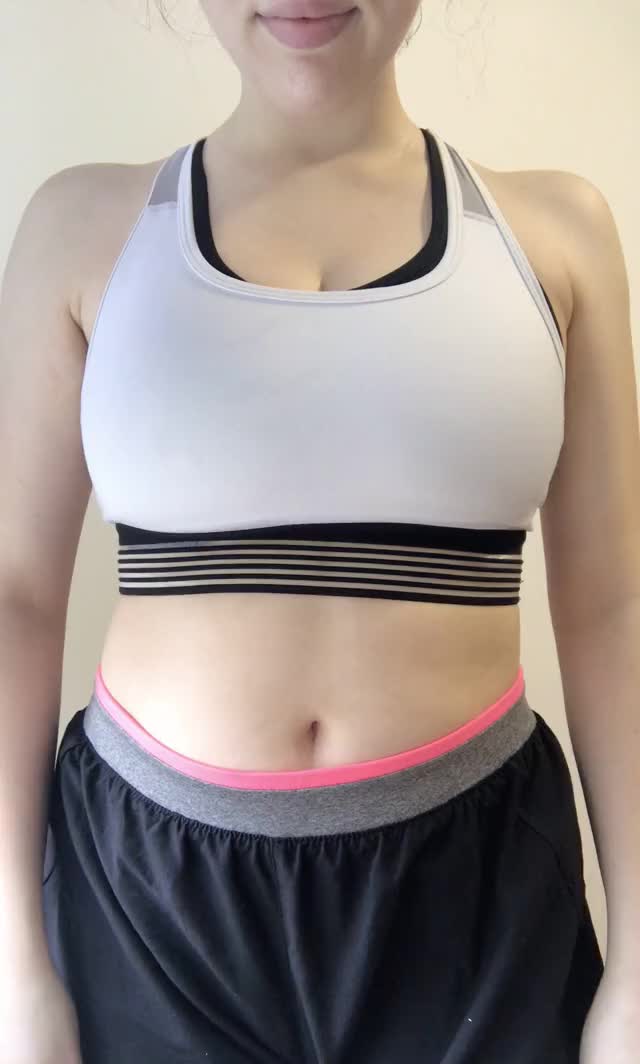 After workout drop feat. two sports bras so my titties stay somewhat in place.. :D