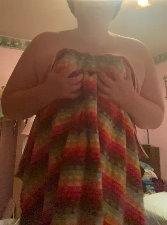 Fresh out of the shower and horny as hell, what do you think??