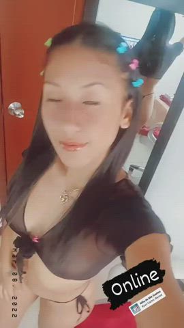 Asian Ass Braces Kiss Latina Model Small Tits Tits Webcam clip