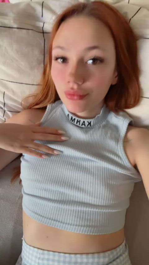 cute onlyfans redhead teen tits tiny-tits clip
