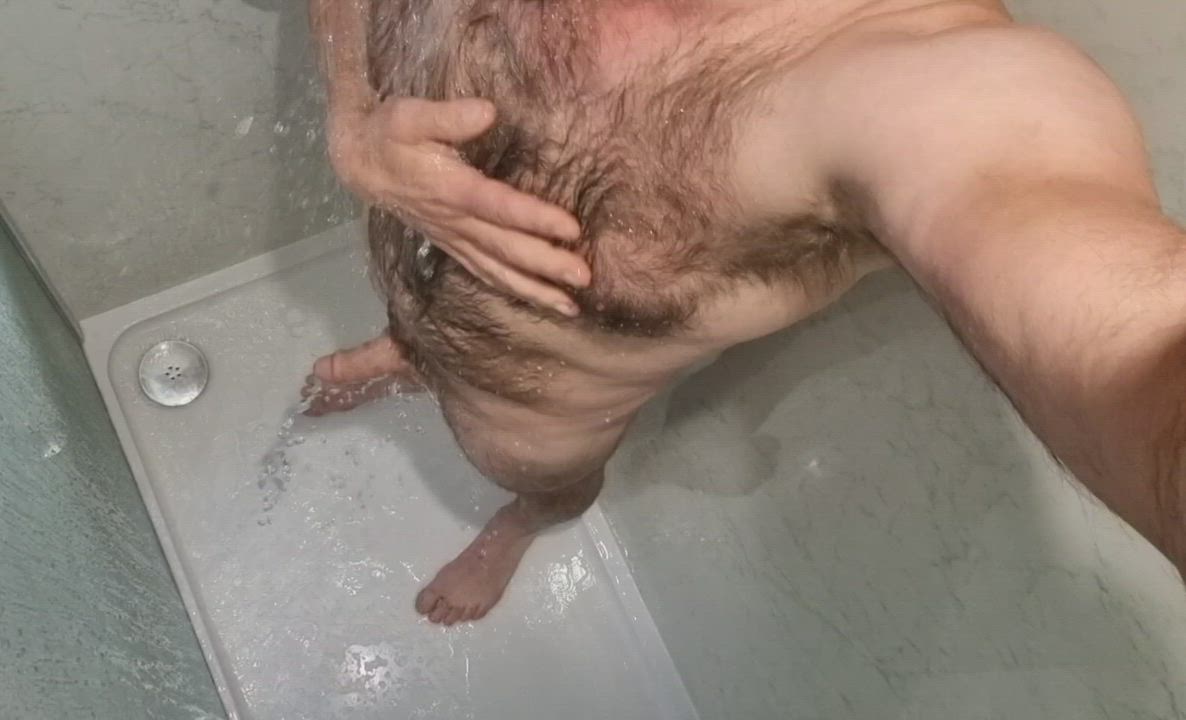 Cock Hairy Rubbing Shower clip