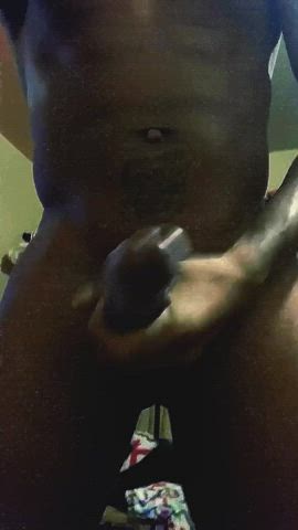 cum cumshot ebony male masturbation clip