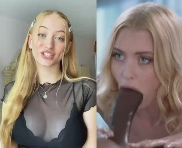 bbc big tits blonde blowjob celebrity r/bbc_splitscreen clip