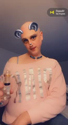 Femboy Pink Smoking clip