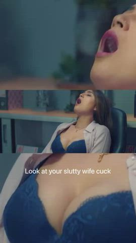 caption cheating cuckold desi hotwife indian masturbating clip