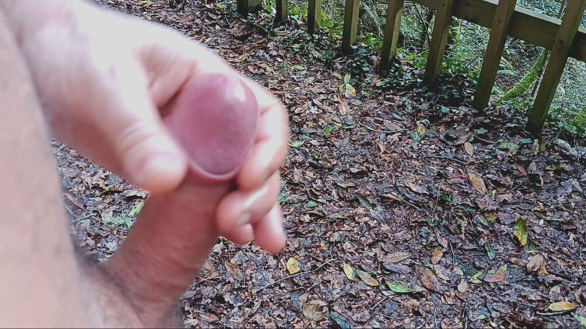 erection male masturbation masturbating nudist oiled outdoor rubbing clip