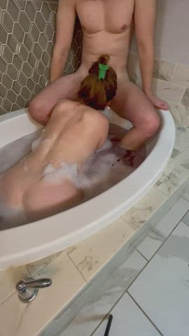 bathtub big ass big dick blowjob deepthroat milf onlyfans pawg redhead clip
